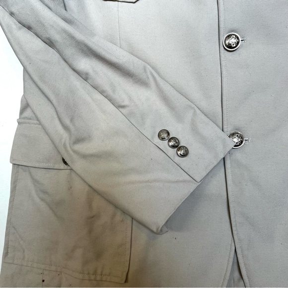 Empra Men’s Blazer.   Sz 2XL.   Light Tan w/ Brown Embroidery - Picture 4 of 8